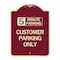 Signmission Customer Parking Choose Your Limit Minute Parking Heavy-Gauge Alum Sign, 24" x 18", BU-1824-24207 A-DES-BU-1824-24207 - alternate 1